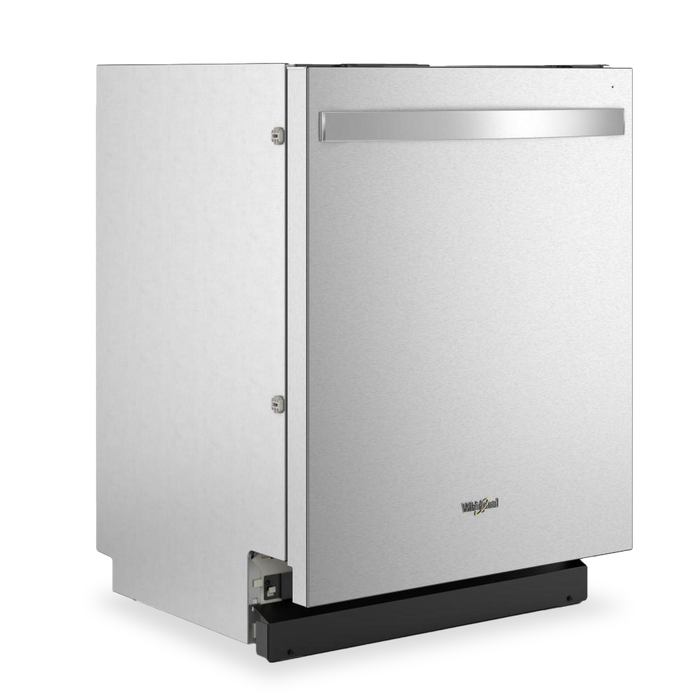 Whirlpool 24\" 47 dBA Built-In Top-Control Dishwasher with Third Rack - Stainless Steel - WDTF5024SZ