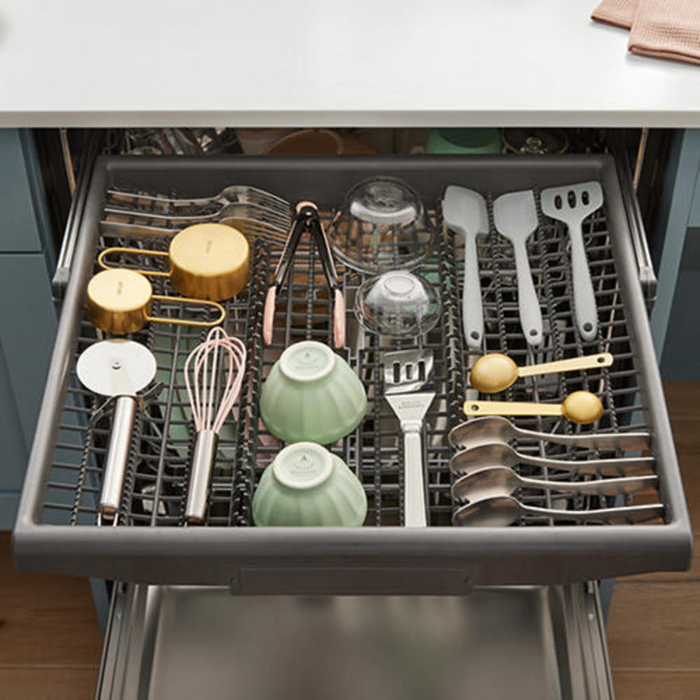 Whirlpool 24\" 47 dBA Built-In Top-Control Dishwasher with Third Rack - Stainless Steel - WDTF5024SZ