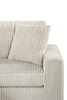 Willow 2-Piece Fabric Sectional with Removable Cushions and Chaise Ottoman – Sand | Sofa sectionnel Willow 2 pièces en tissu avec coussins amovibles et pouf de fauteuil long - sable