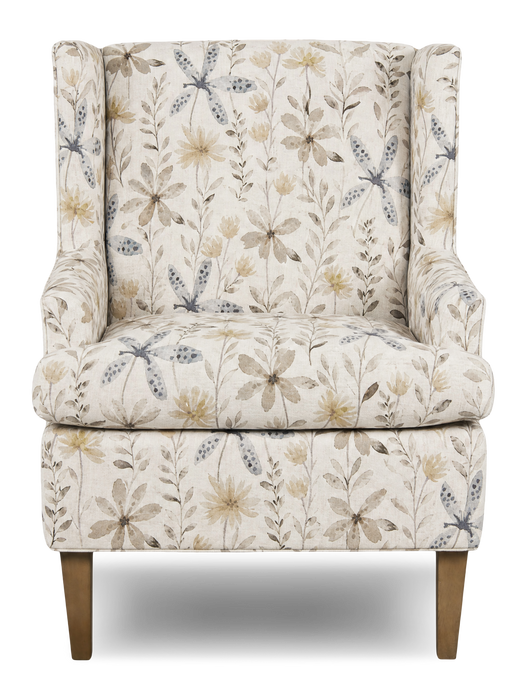 Made in Canada Sofa Lab Customizable Wingback 30\" Fabric Accent Chair – Dust Accent Fabric 