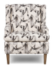 Made in Canada Sofa Lab Customizable Wingback 30" Fabric Accent Chair – Stormy Accent Fabric | Fauteuil d’appoint à oreilles personnalisable de Sofa Lab de 30 po fabriqué au Canada en tissu - tissu décoratif Stormy
