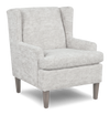 Made in Canada Sofa Lab Customizable Wingback 30\" Fabric Accent Chair – Plush Oyster