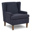 Made in Canada Sofa Lab Customizable Wingback 30\" Fabric Accent Chair – Chenille Pacific