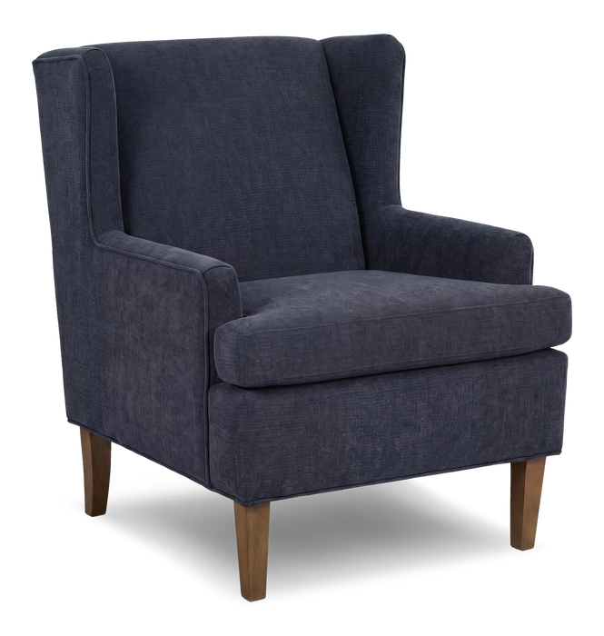 Made in Canada Sofa Lab Customizable Wingback 30\" Fabric Accent Chair – Chenille Pacific