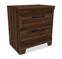 Yorkdale Bedside 2-Drawer Nightstand, 23.5