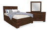 Yorkdale 5pc Bedroom Set with 12-Drawer Storage Bed, Dresser & Mirror, Walnut Brown - Queen Size | Ensemble de chambre à coucher Yorkdale 5 pièces avec lit de rangement à 12 tiroirs, commode et miroir, brun noyer - format grand lit