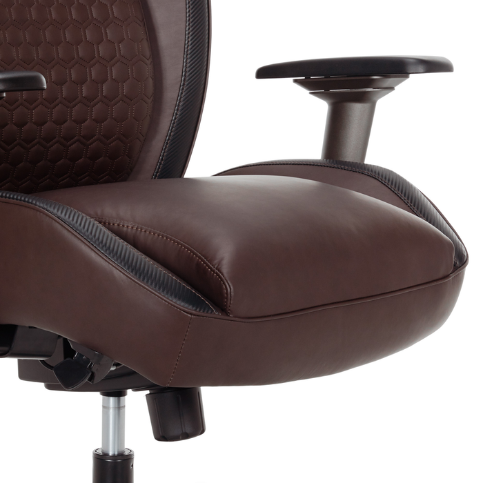 Shaquille O’Neal Home Zephyrus 30.25” High Back Executive Office Chair with AIR Lumbar Support - Brown