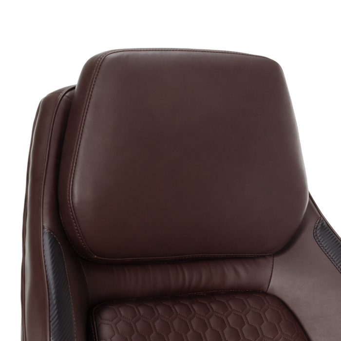 Shaquille O’Neal Home Zephyrus 30.25” High Back Executive Office Chair with AIR Lumbar Support - Brown