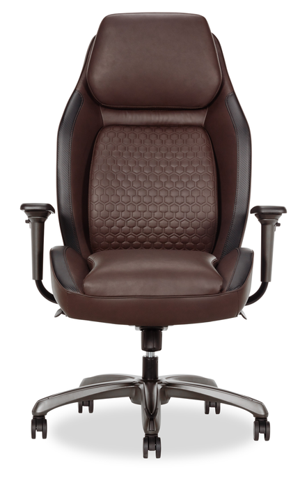 Shaquille O’Neal Home Zephyrus 30.25” High Back Executive Office Chair with AIR Lumbar Support - Brown