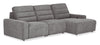 Shaquille O’Neal Home Prestige 3-Piece Right-Facing Sectional with Power Reclining – Grey