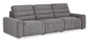 Shaquille O’Neal Home Prestige 3-Piece Power Reclining Sofa – Grey 