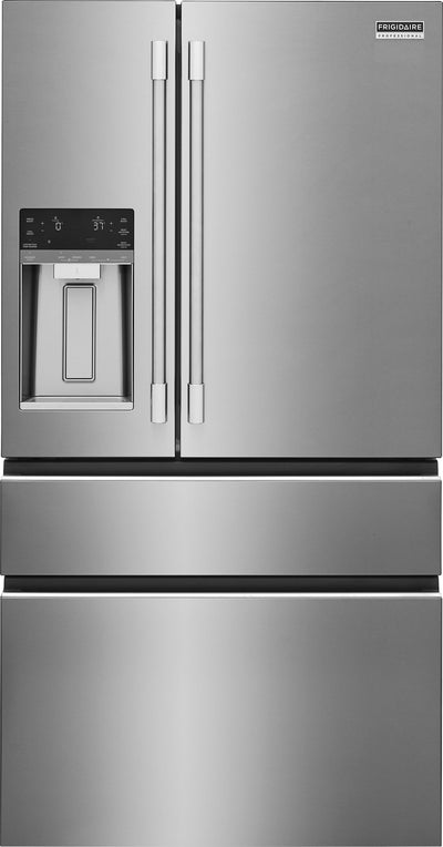 Frigidaire Professional 26 Cu. Ft. Standard-Depth 4-Door French Door Refrigerator Stainless Steel - PRMS2790BF | Frigidaire Professional Réfrigérateur à porte française de 4 portes avec une profondeur standard de 26 pi cu - PRMS2790BF | PRMS279S