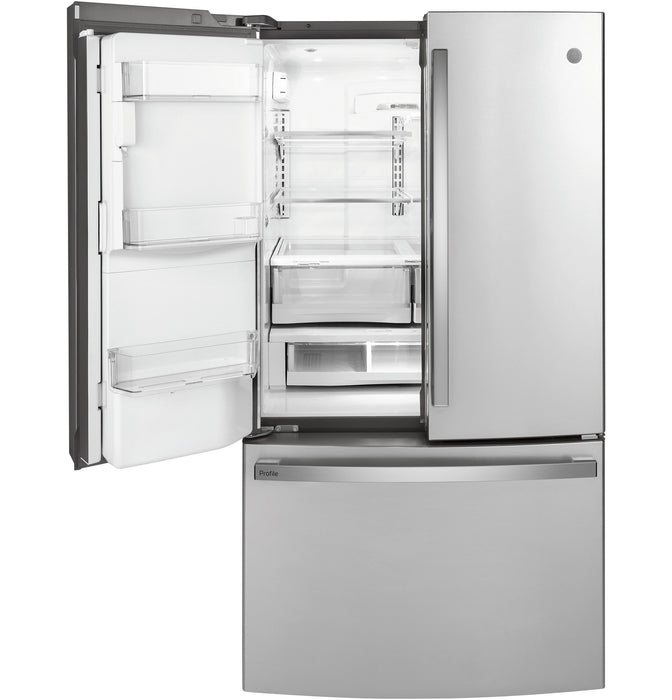 Profile 36\" 22.1 Cu. Ft. French-Door Refrigerator - Stainless - PYD22KYNFS