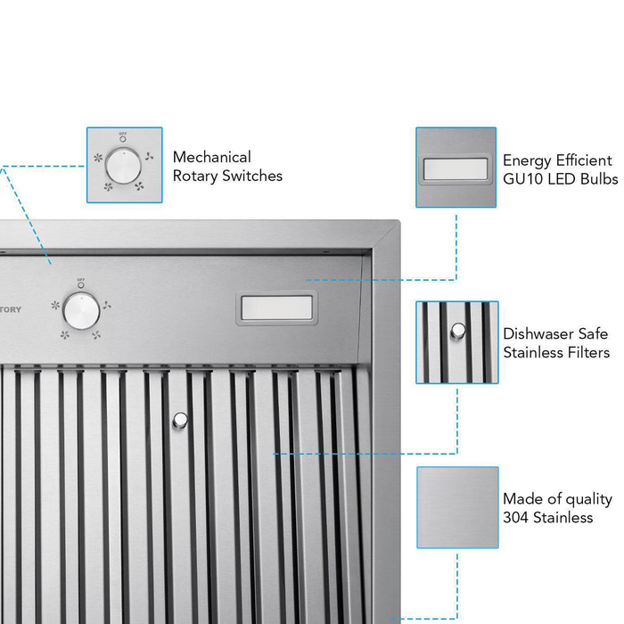 Victory 48 Inch Insert Range Hood