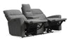 Quest 73\" Chenille Fabric Power Reclining Loveseat - Grey
