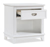 Quinn Bedside 1-Drawer Nightstand with Shelf, 24"W x 26"H - White | Table de nuit Quinn de 24 po (L) x 26 po (H) à 1 tiroir avec tablette - blanche