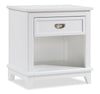 Quinn Bedside 1-Drawer Nightstand with Shelf, 24"W x 26"H - White | Table de nuit Quinn de 24 po (L) x 26 po (H) à 1 tiroir avec tablette - blanche