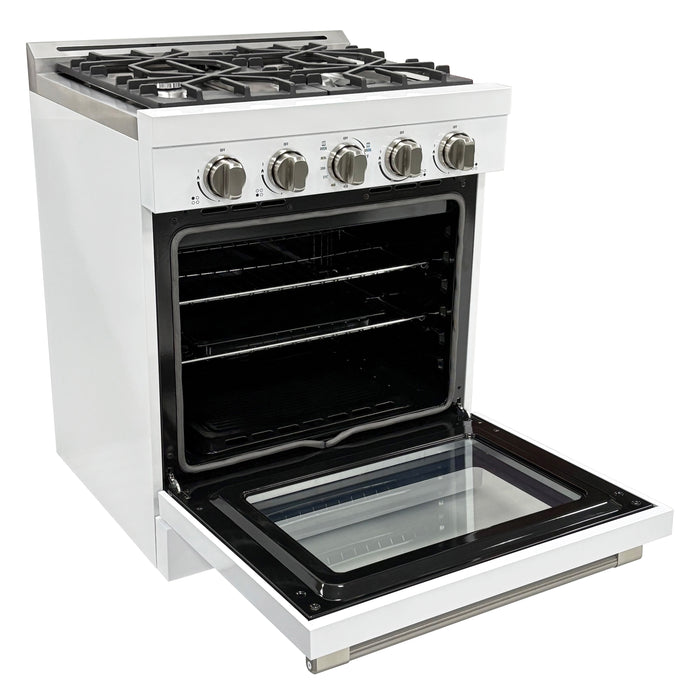 Unique Appliances Classic Retro 30” Propane Gas Range – White - UGP-R30OCLPW
