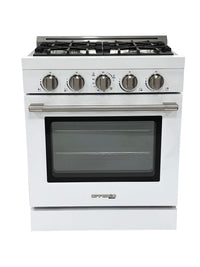 Unique Appliances Classic Retro 30” Propane Gas Range – White - UGP-R30OCLPW