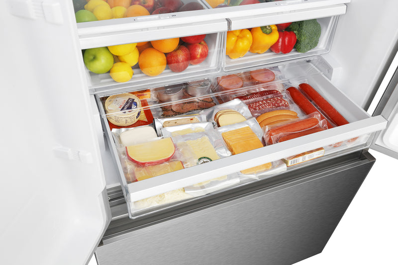 Hisense 36\" 26.6 Cu. Ft. French-Door Refrigerator - Titanium - RF27A3FSE