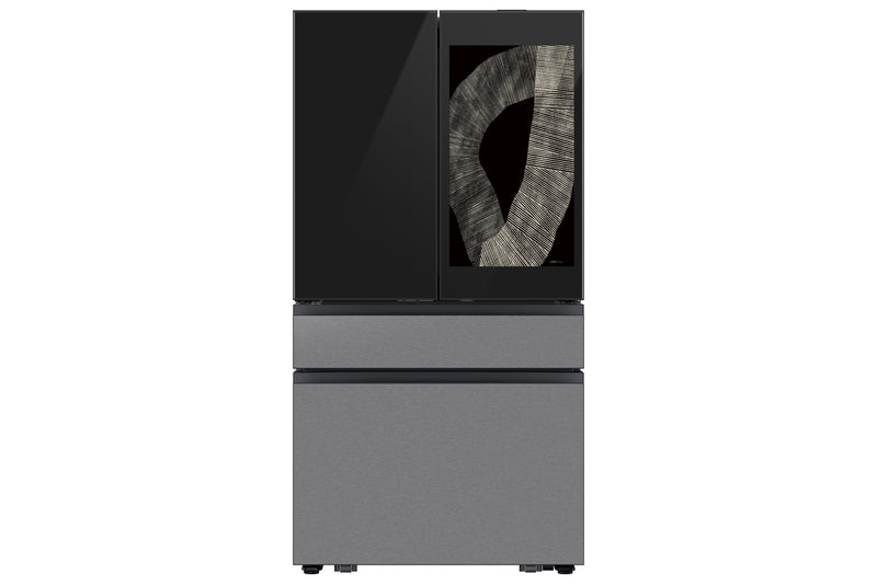 Samsung 36\" 28.6 Cu. Ft. Bespoke 4 Door Flex with AI Family Hub+ Refrigerator - Stainless Steel - RF90F29AECRAC