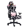 Techni Sport TS85 Cow Print Luxx Series Office Gaming Chair - Black