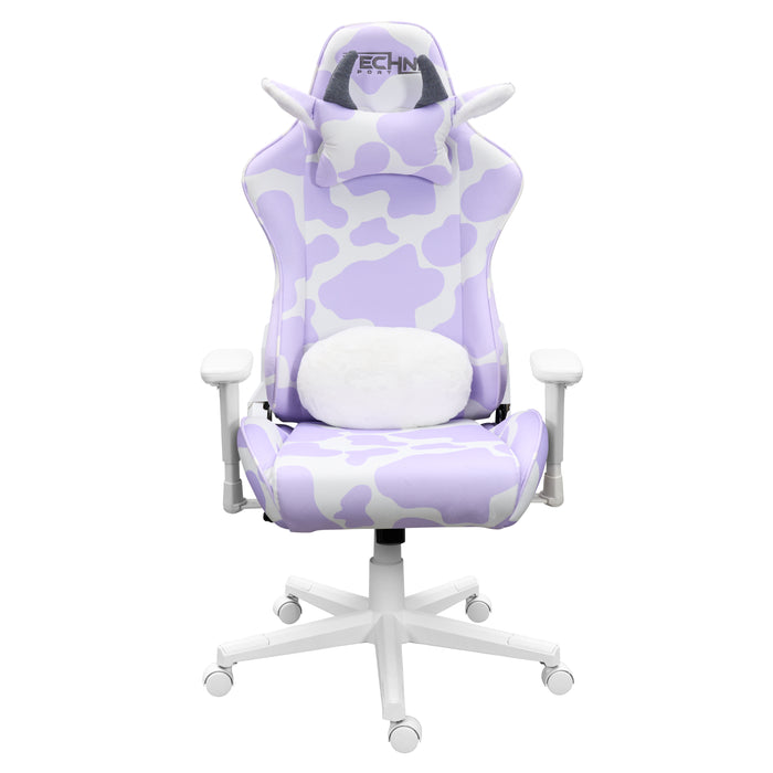 Techni Sport TS85 Cow Series Office Gaming Chair - Lavender