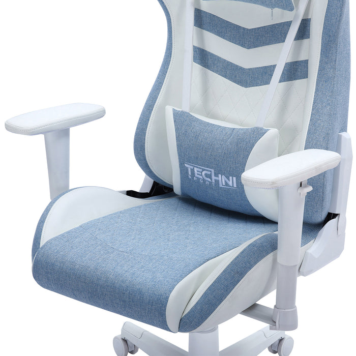 Techni Sport TS86 Ergonomic Pastel Office Gaming Chair - Blue