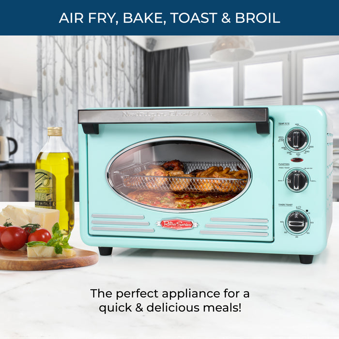 Nostalgia Retro 12-Slice Aqua Convection Toaster Oven - RTOV2AQ
