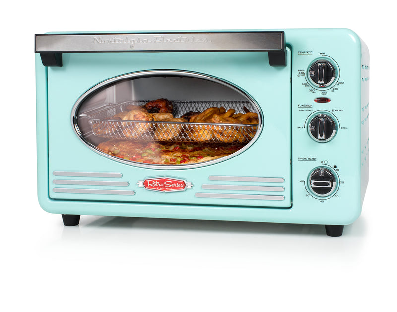 Nostalgia Retro 12-Slice Aqua Convection Toaster Oven - RTOV2AQ