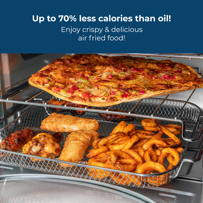 Nostalgia Retro 12-Slice Red Convection Toaster Oven - RTOV2RR