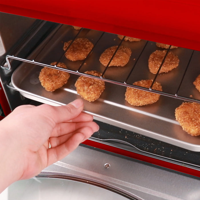 Nostalgia Retro 12-Slice Red Convection Toaster Oven - RTOV2RR