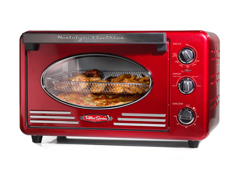 Nostalgia Retro 12-Slice Red Convection Toaster Oven - RTOV2RR