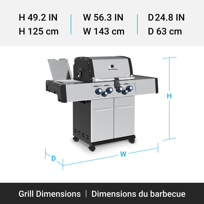 Broil King Regal S 490 Pro IR 4-Burner 50,000-BTU Natural Gas BBQ - 956947 Grill