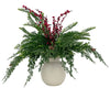 Kort & Co. Pine Berry in Speckled Vase 