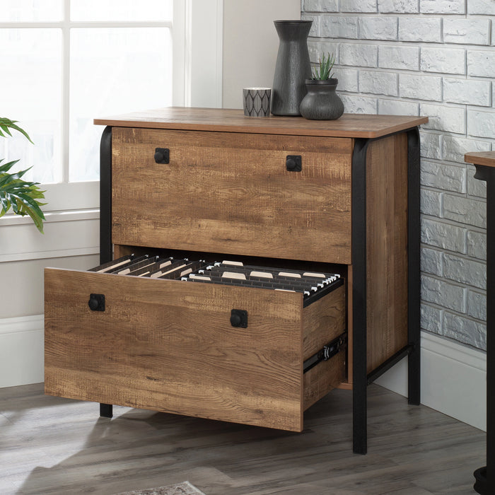 Scout 29.7” 2-Drawer Lateral Filing Cabinet – Etched Oak
