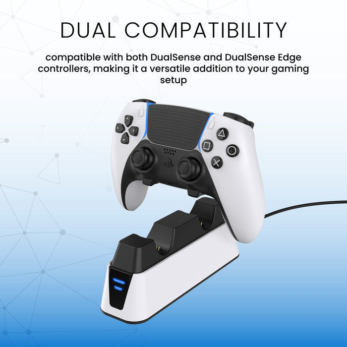 Surge PS5 Dual Controller Charging Dock - White