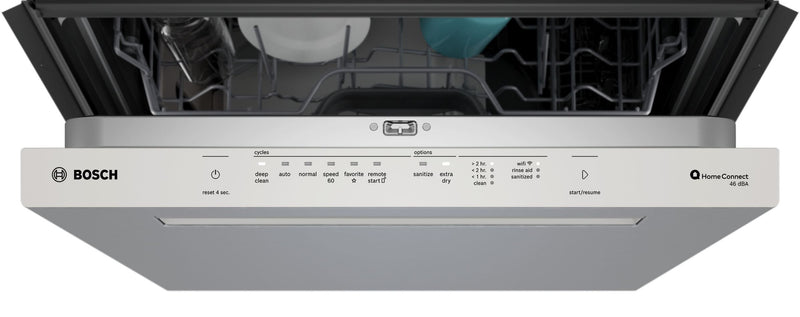 Bosch 300 Series 24\" 46 dBA Built-In Dishwasher – Stainless Steel - SHP53EM5N