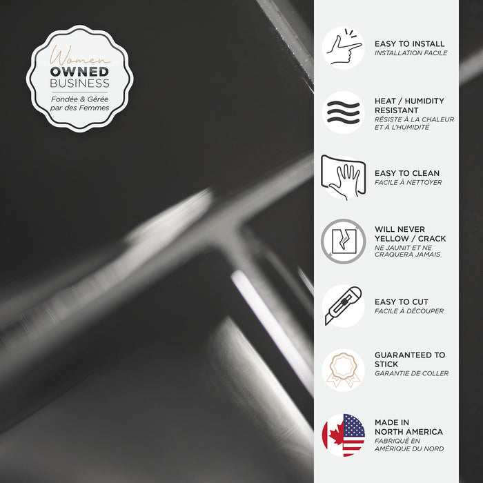 Smart Tiles Peel and Stick 4-Sheet 12 x 9 Backsplash - Metro Grigio