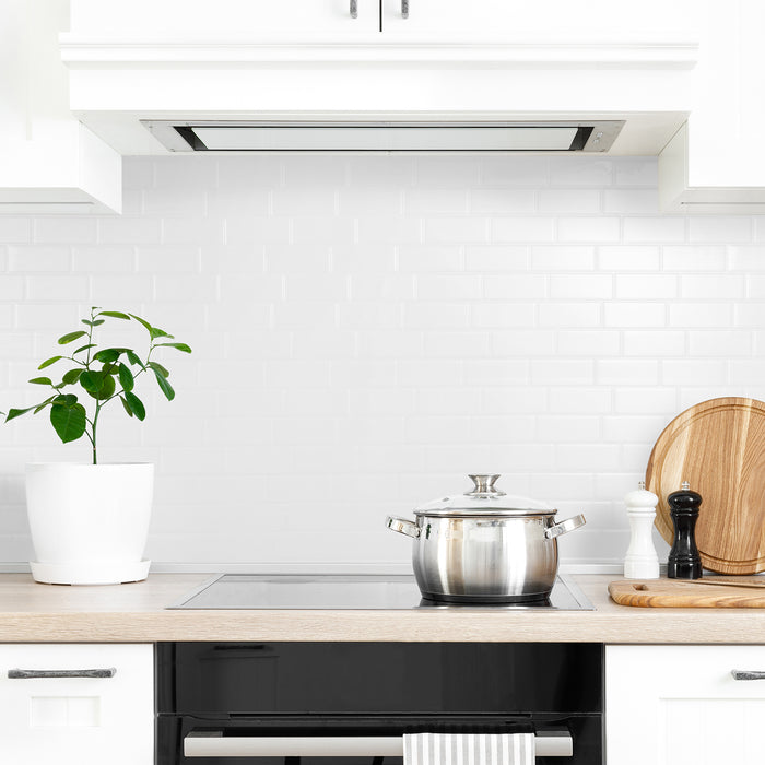 Smart Tiles Peel and Stick 4-Sheet 12 x 9 Backsplash - Metro Blanco