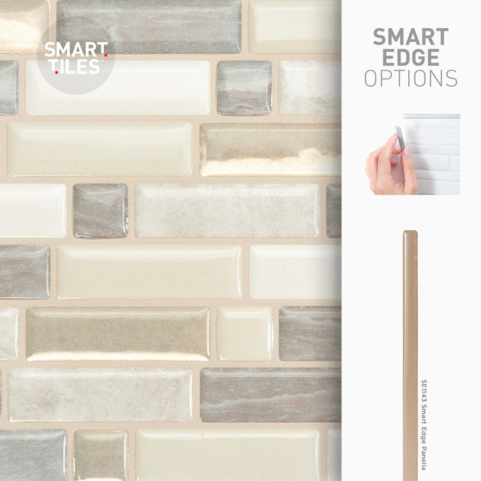 Smart Tiles Peel and Stick 4-Sheet 10 x 10 Backsplash - Crescendo Ciotta