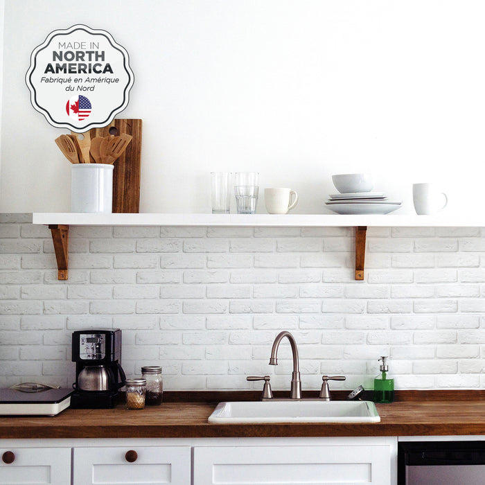 Smart Tiles Peel and Stick 2-Sheet 21 x 11 Backsplash - Brik Zurich