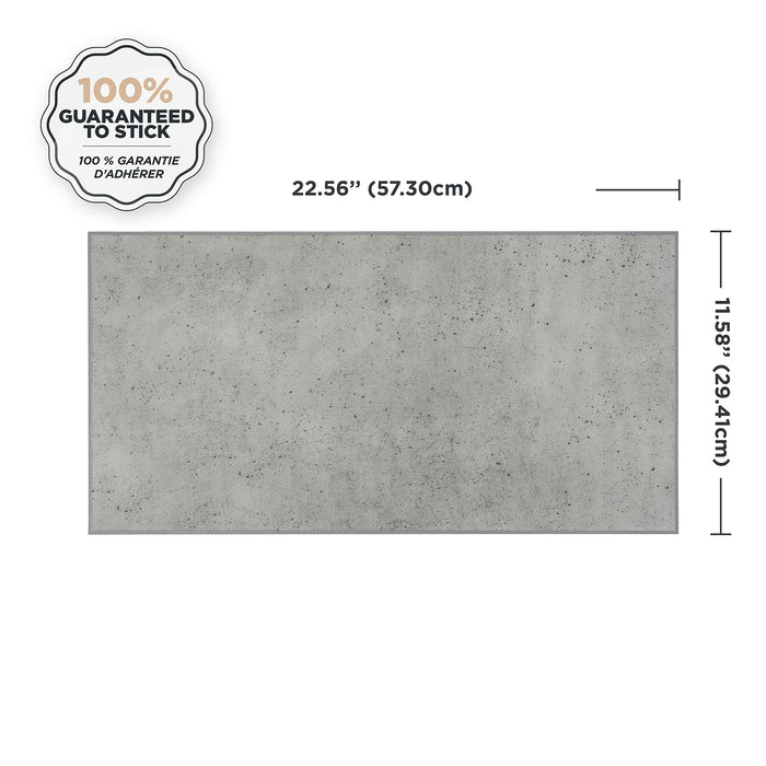 Smart Tiles Peel and Stick 2-Sheet 23 x 12 Backsplash - Blok Grey