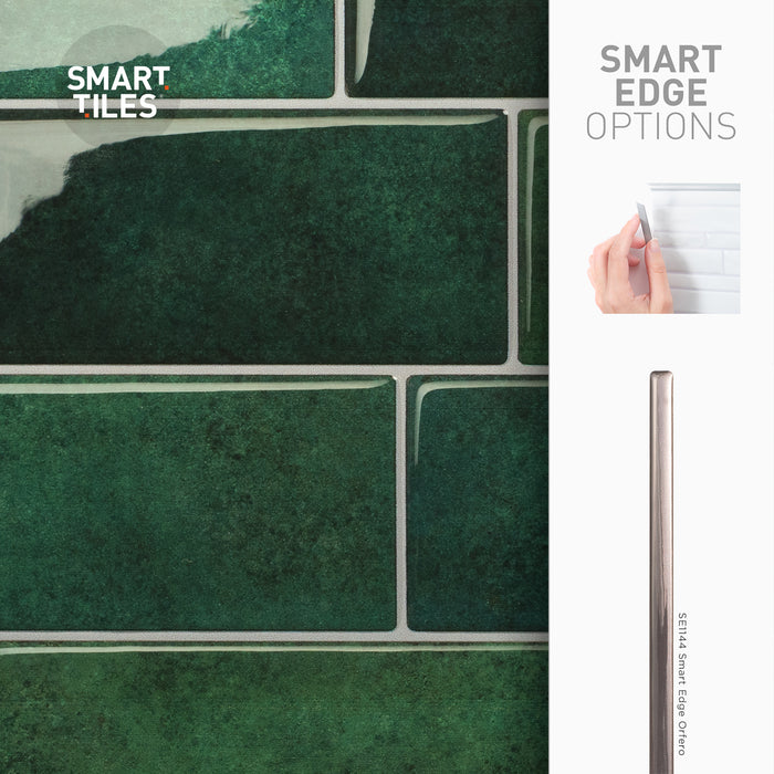 Smart Tiles Peel and Stick 4-Sheet 12 x 9 Backsplash - Metro Fiona