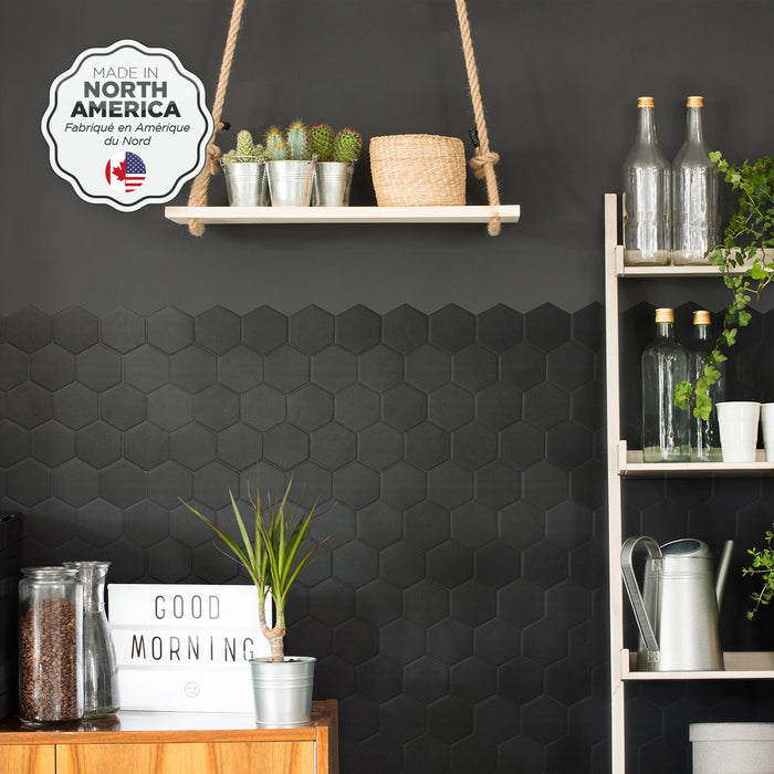 Smart Tiles Peel and Stick 4-Sheet 10 x 11 Backsplash - Hexa Walton