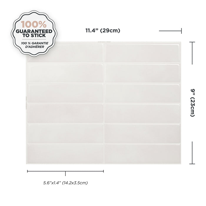 Smart Tiles Peel and Stick 4-Sheet 12 x 9 Backsplash - Morocco Essaouira