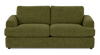 Made in Canada Customizable Sofa Lab Curve 86\" Fabric Condo Sofa  – Chenille Moss