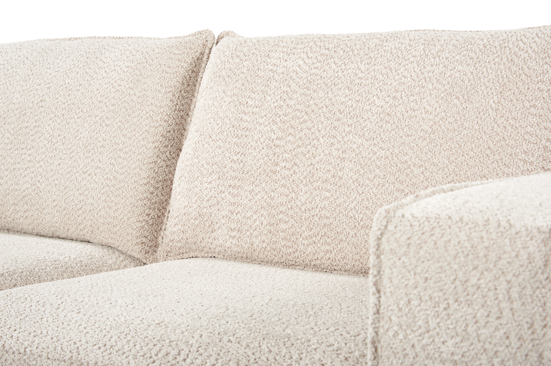 Infinity Modular 3-Piece Chenille Fabric Sofa Sectional – Taupe 