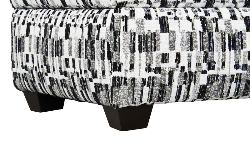 Made in Canada Customizable Sofa Lab Trunk 39\" Fabric Storage Ottoman – Noir Accent Fabric