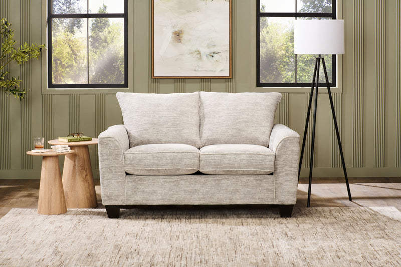 Made in Canada Customizable Sofa Lab Arc  63\" Fabric Loveseat – Plush Oyster